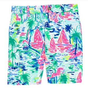 Lilly Pulitzer Beaumont Bermuda Shorts in Multi Salt in the Air Size 32 NWT